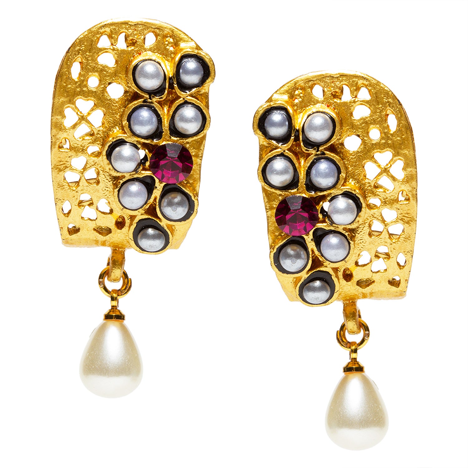 Antique Gold Plated Kundan Earrings - Latest Earring Designs - Abdesigns –  Abdesignsjewellery